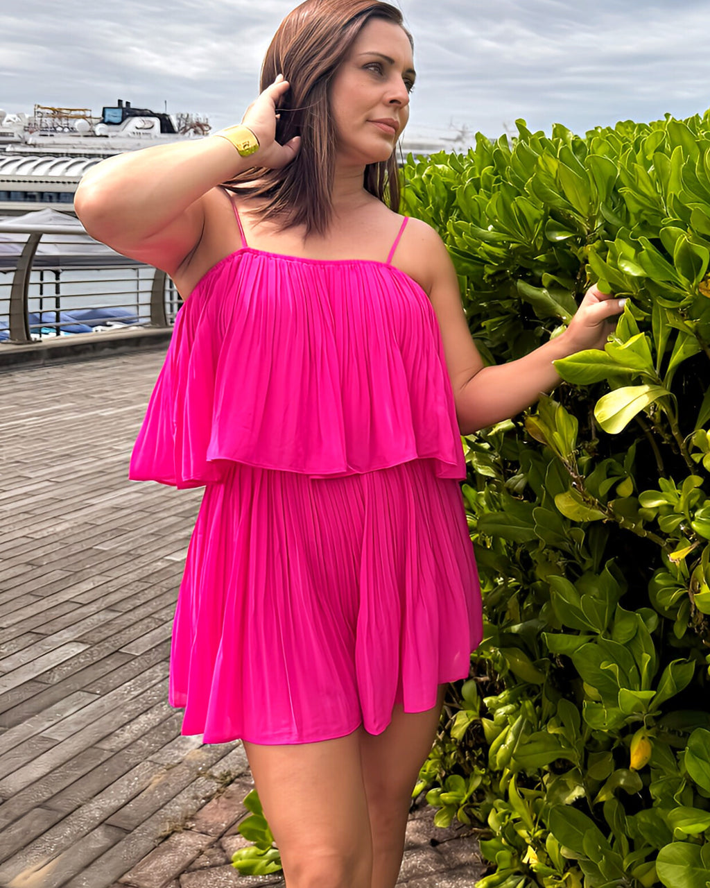 Magenta Romper