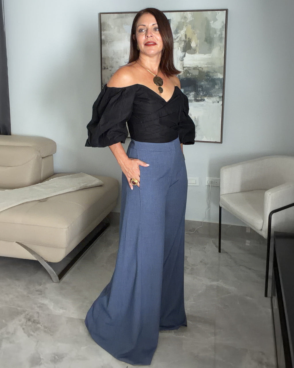 Juliette Puff-Sleeve Top
