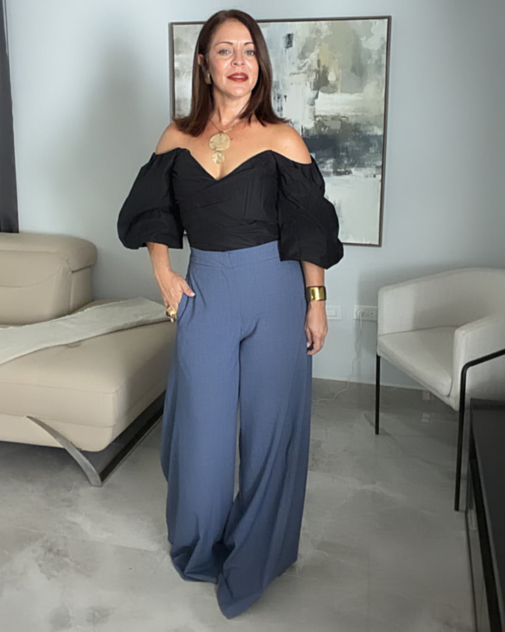 Juliette Puff-Sleeve Top