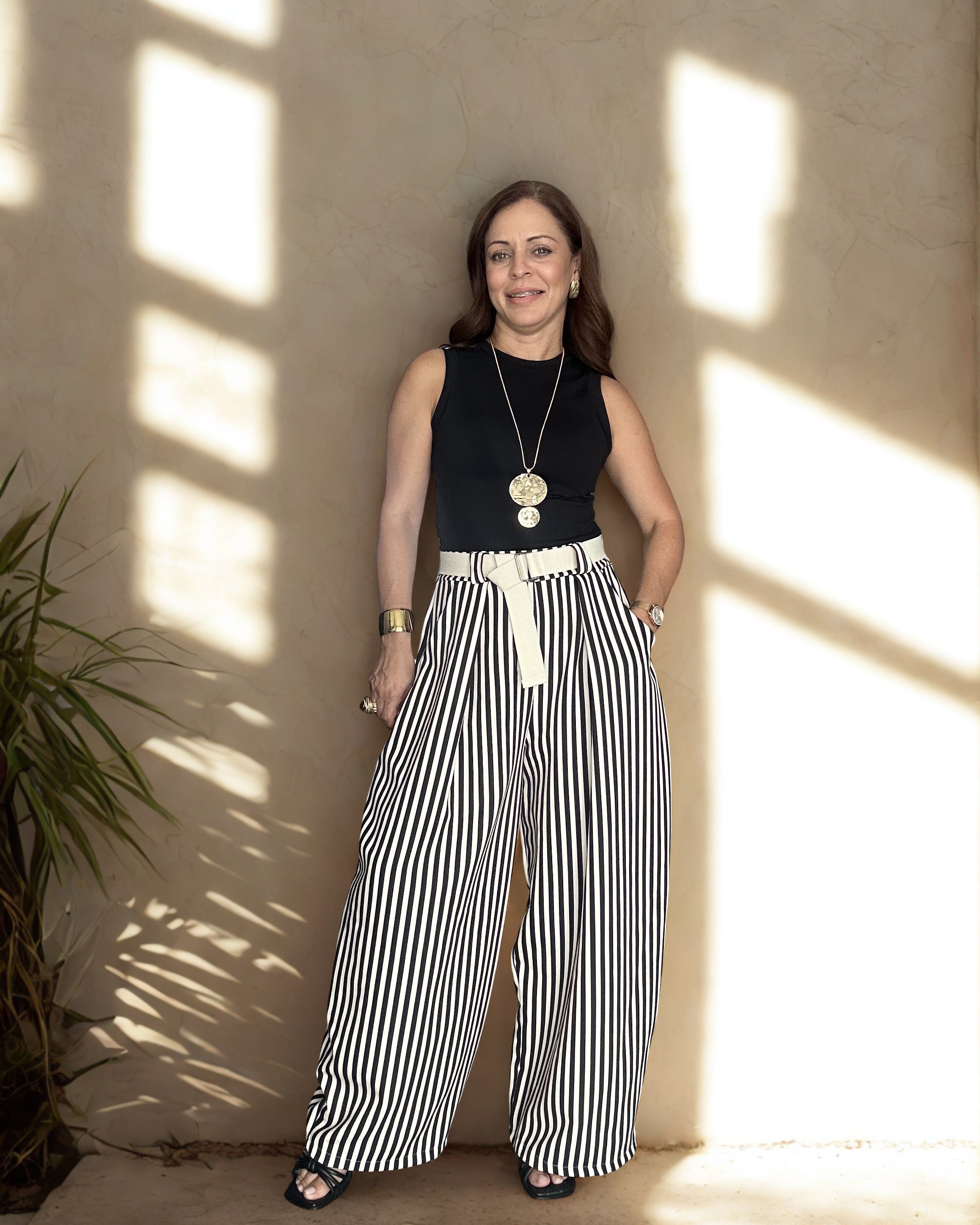 Italian Stripe Palazzo — One Size