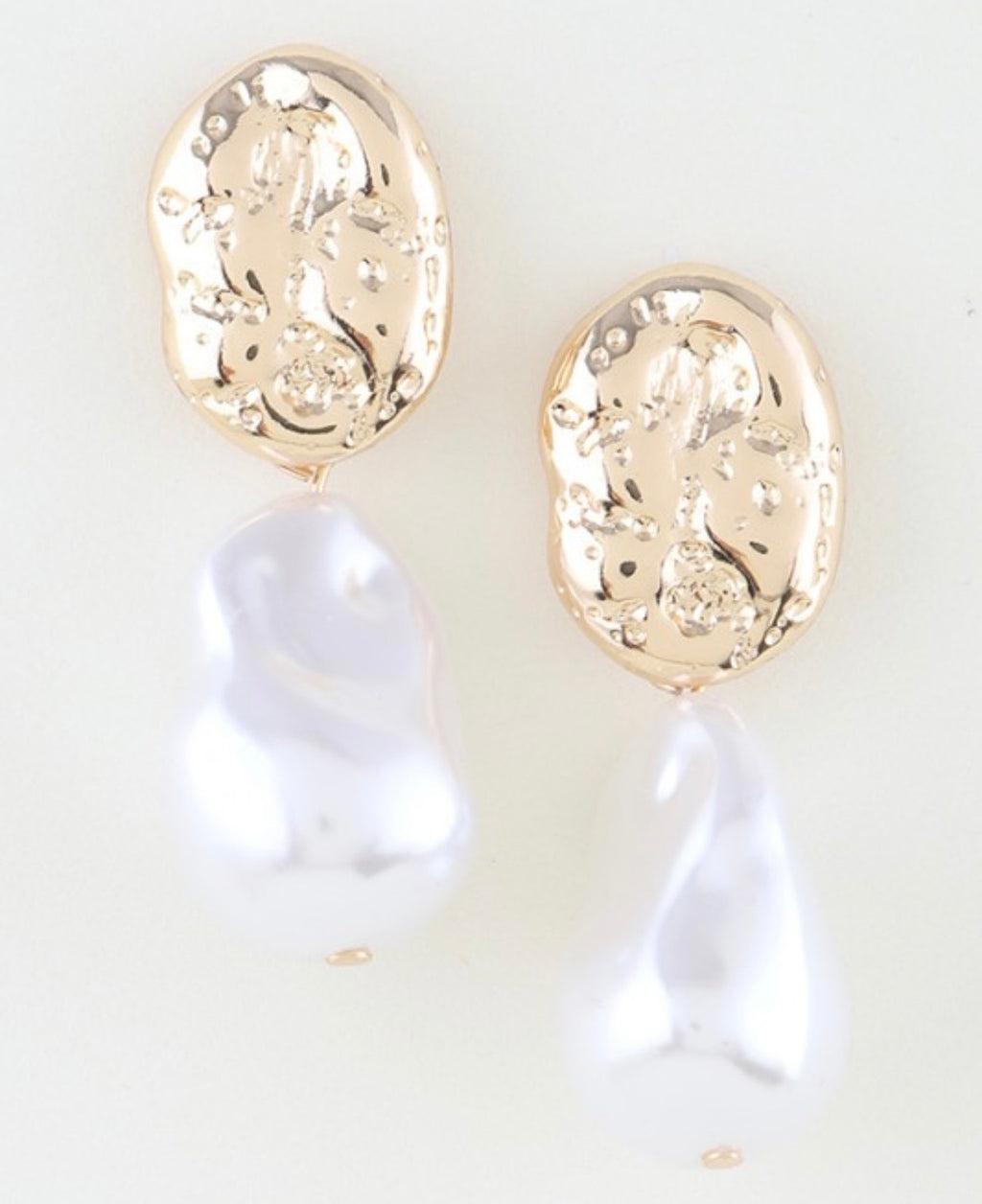 Pearl Stone Drop Earrings