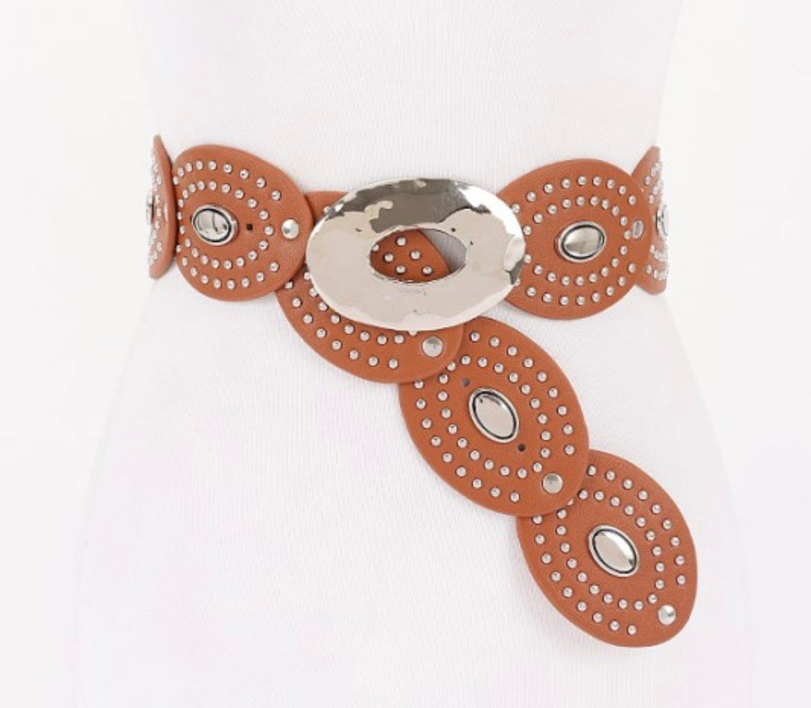 Buckle Studded Belt