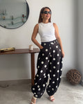Barrel Pants Polka Dots – Black & White