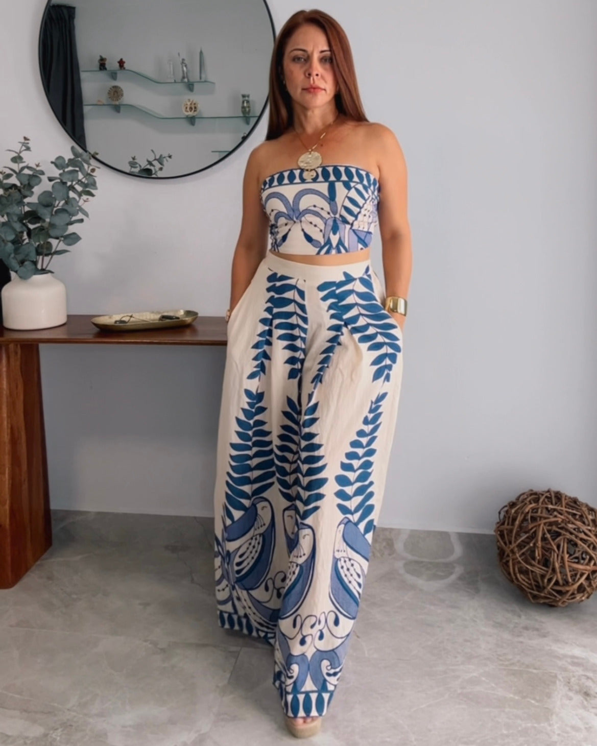 Azure Garden Two-Piece Set