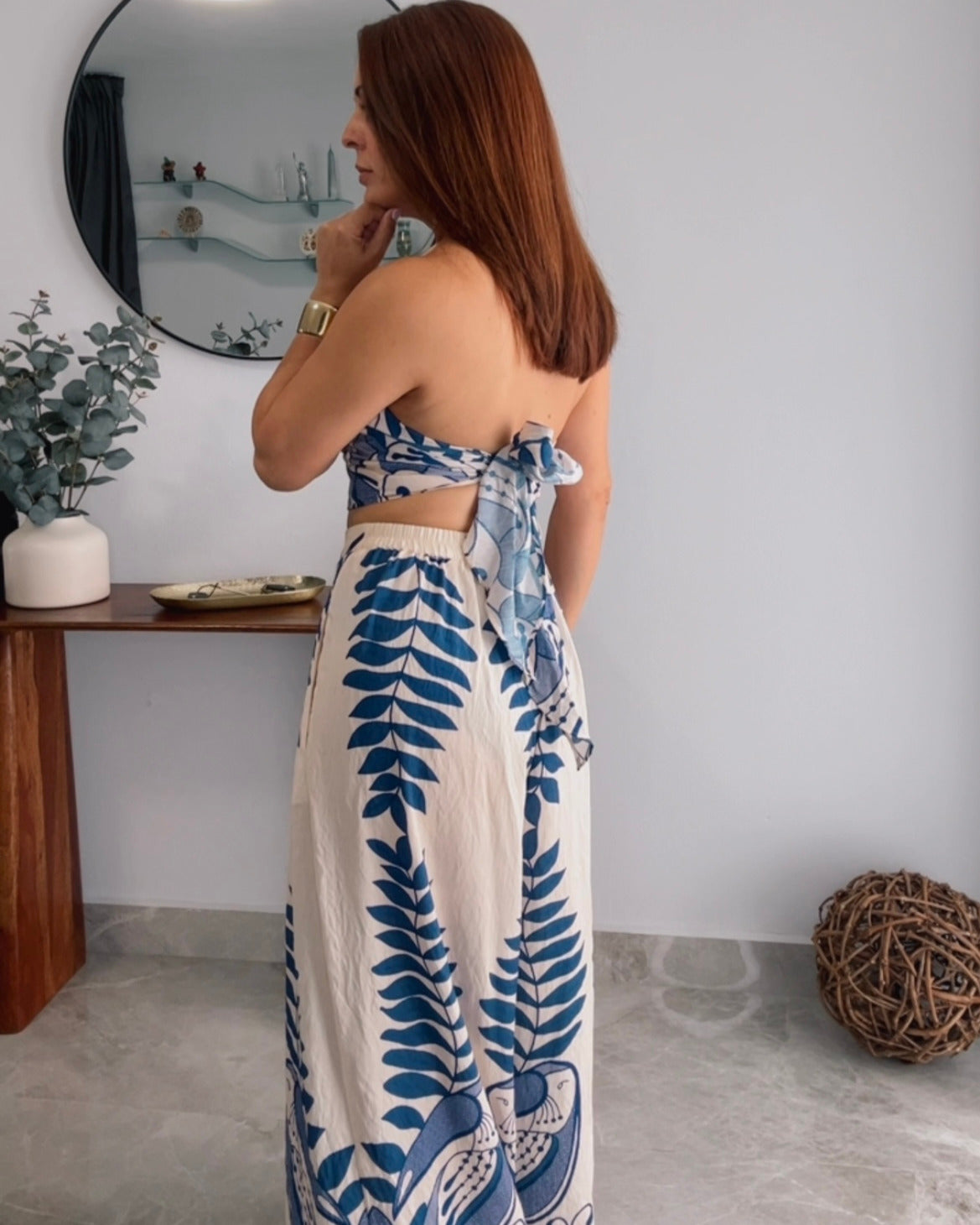 Azure Garden Two-Piece Set