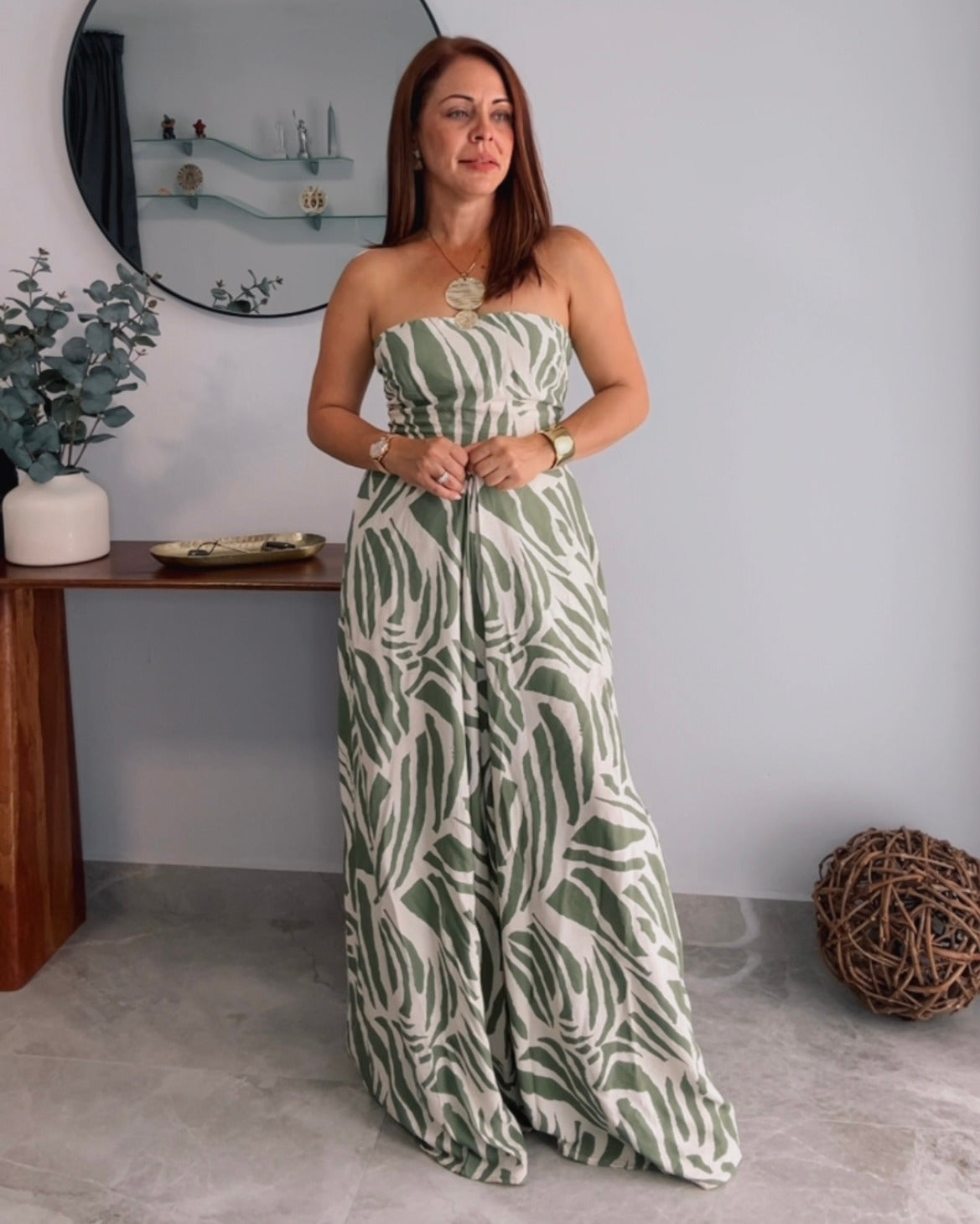 Wild Sage Wide-Leg Jumpsuit