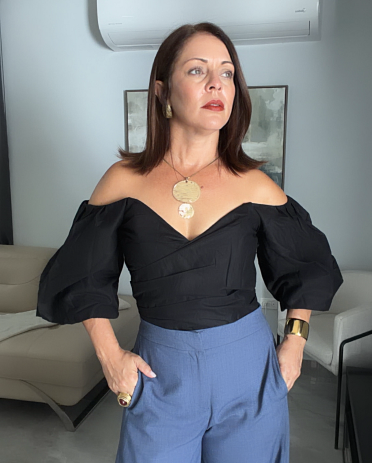 Juliette Puff-Sleeve Top